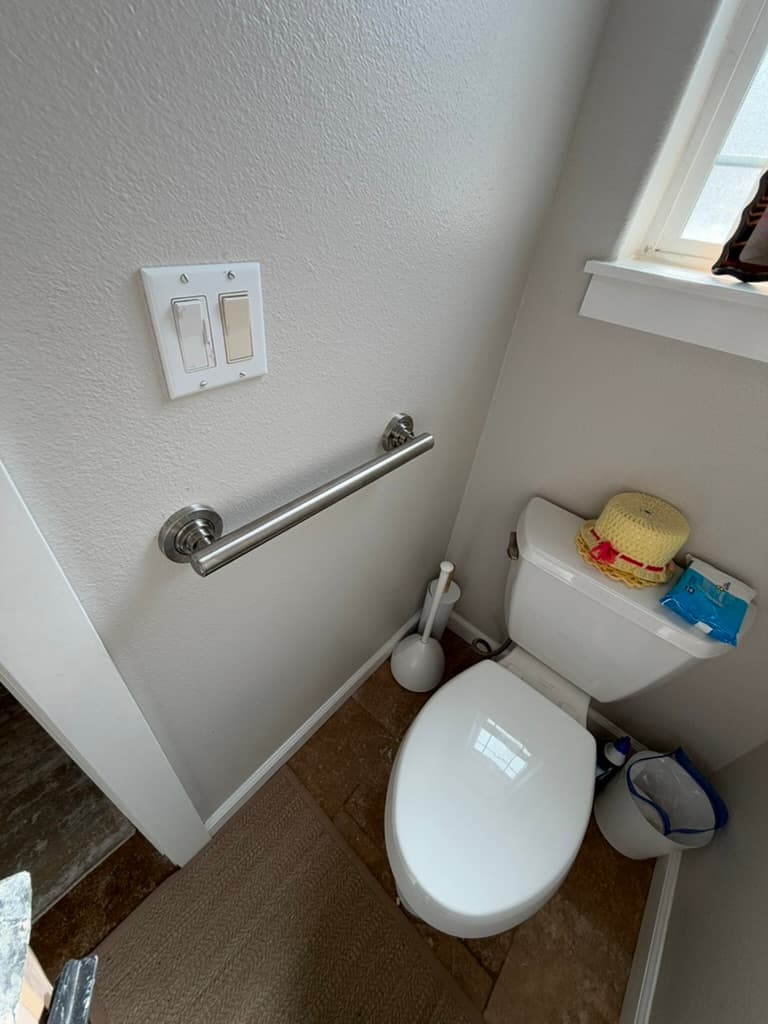 Gallery photos for Grab Bar Installation Adds Safety to Post Falls Bathroom: Image #1